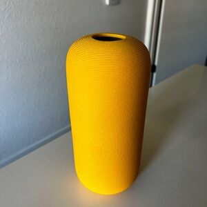 Samawi 10" Yellow Vase Yellow Ceramic Vase for Home Decor